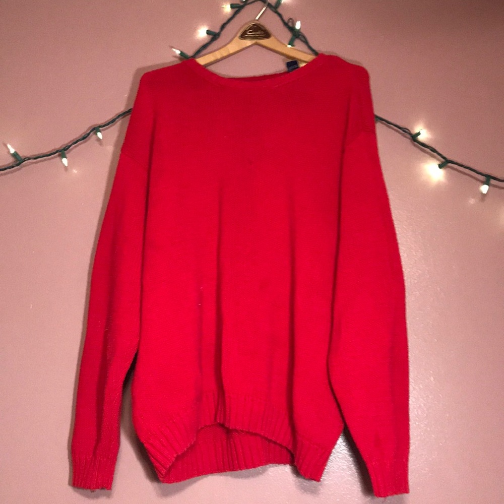 Red sweater